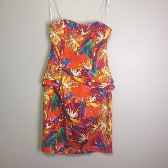 Chris McLaughlin Dresses & Skirts - ⭐️ Chris McLaughlin Orange Tropical Dress Sz 10
